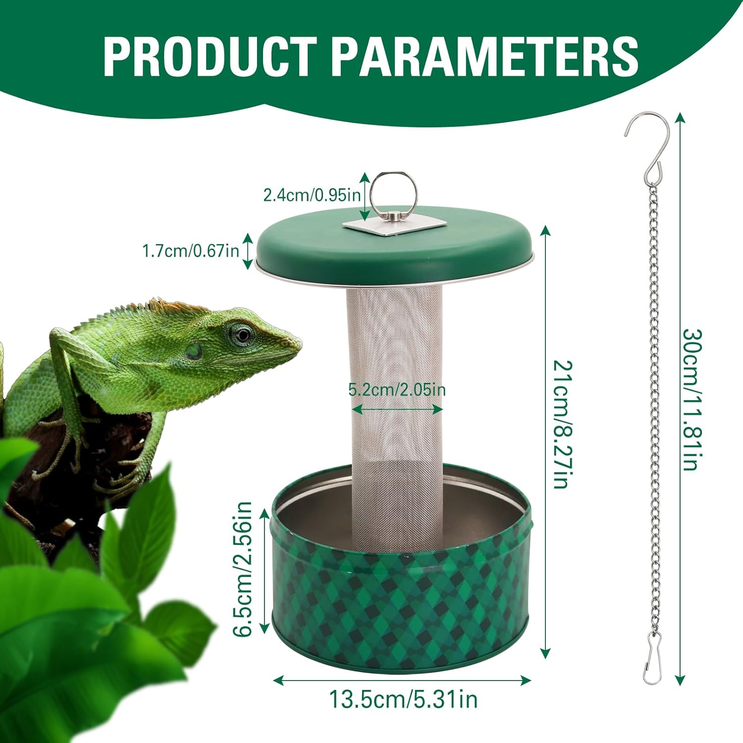 Alimentador de dragão barbudo  - Water Dish Reptile avaliação e preço